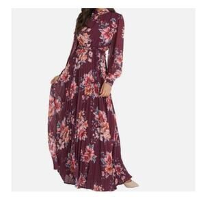 New ~ VICI ~ Cut-out Ruffle Mock Neck Maxi Dress Size XL VACAY FALL WEDDING